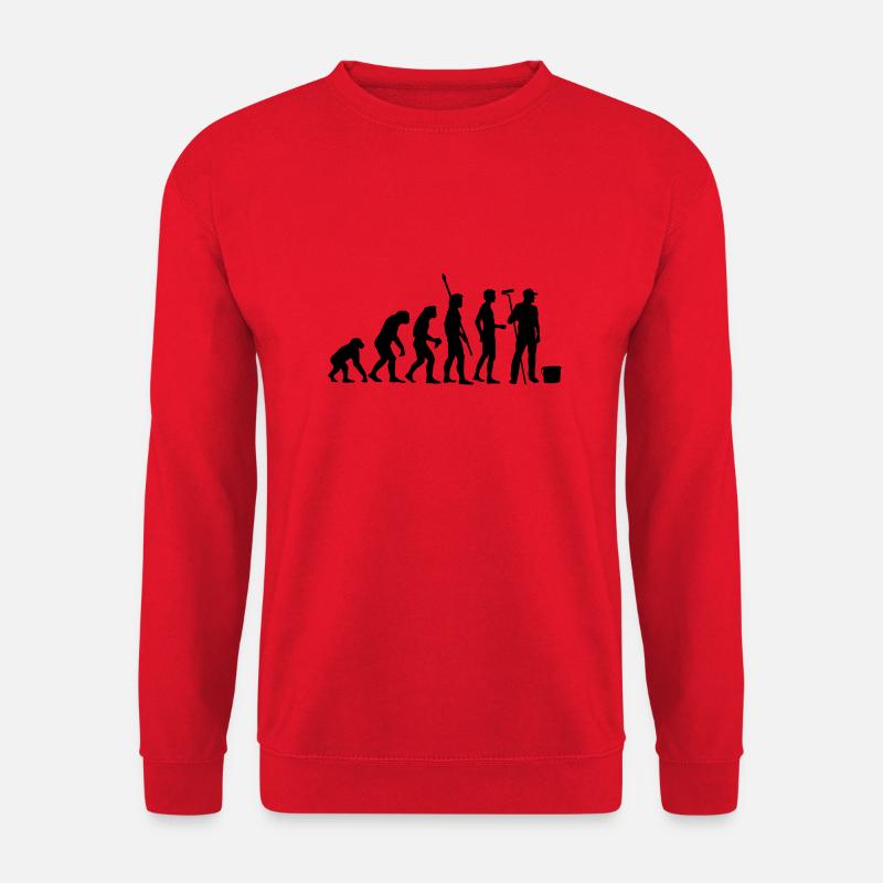 evolution_maler_b - Unisex Sweatshirt - red