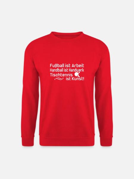 Tischtennis ist Kunst! - Unisex Pullover - Rot