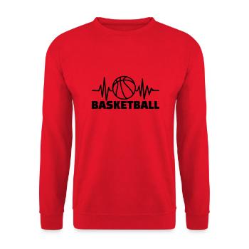 Basketball - Sweat-shirt Unisexe - rouge - Devant - Alina (178cm) & Michal (187cm)