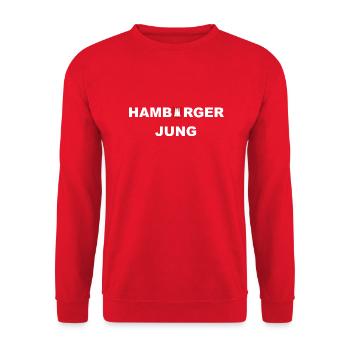 Hamburger Jung - Unisex Pullover - Rot - Vorne - Alina (178cm) & Michal (187cm)