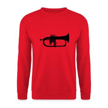 music trumpet brass - Unisex Pullover - Rot - Vorne - Alina (178cm) & Michal (187cm)
