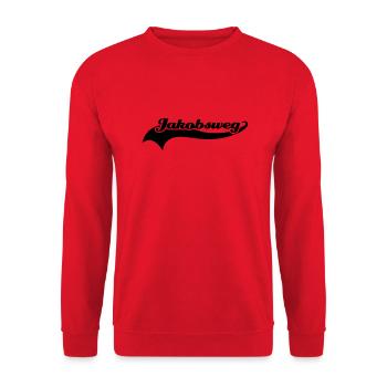 jakobsweg - Unisex Pullover - Rot - Vorne - Alina (178cm) & Michal (187cm)