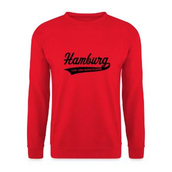 Hamburg - Four-and Marschlande - Unisex Sweatshirt - red - Front - Alina (178cm) & Michal (187cm)