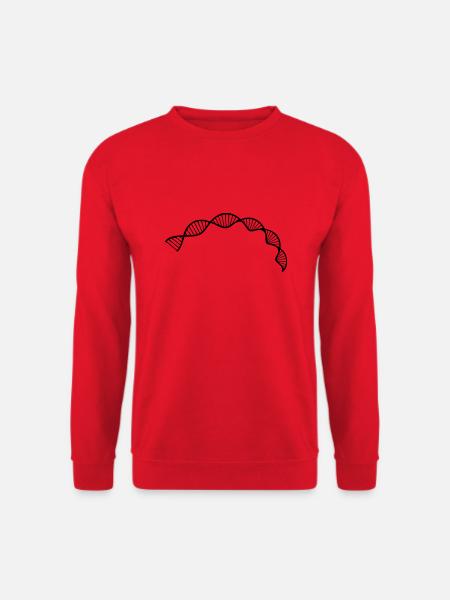 Zellsequenz der DNA-Doppelhelixstruktur - Unisex Pullover - Rot