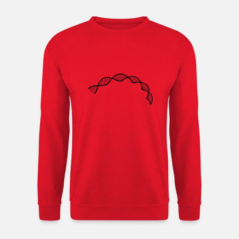 Zellsequenz der DNA-Doppelhelixstruktur - Unisex Pullover - Rot