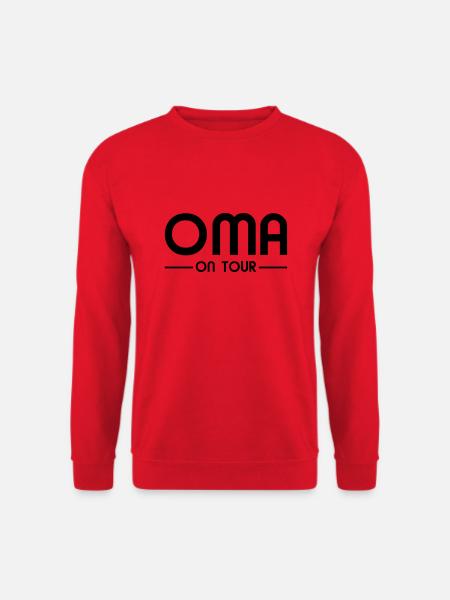 Oma on Tour - Unisex Pullover - Rot