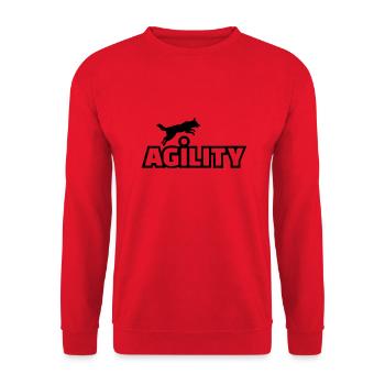 Agility - Unisex Sweatshirt - red - Front - Alina (178cm) & Michal (187cm)