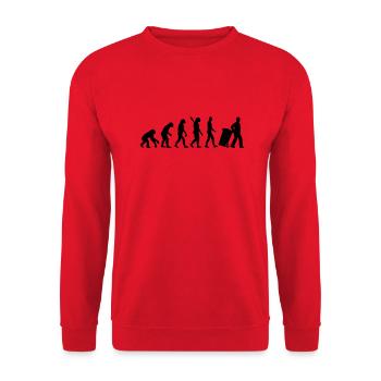 Évolution Éboueur - Sweat-shirt Unisexe - rouge - Devant - Alina (178cm) & Michal (187cm)