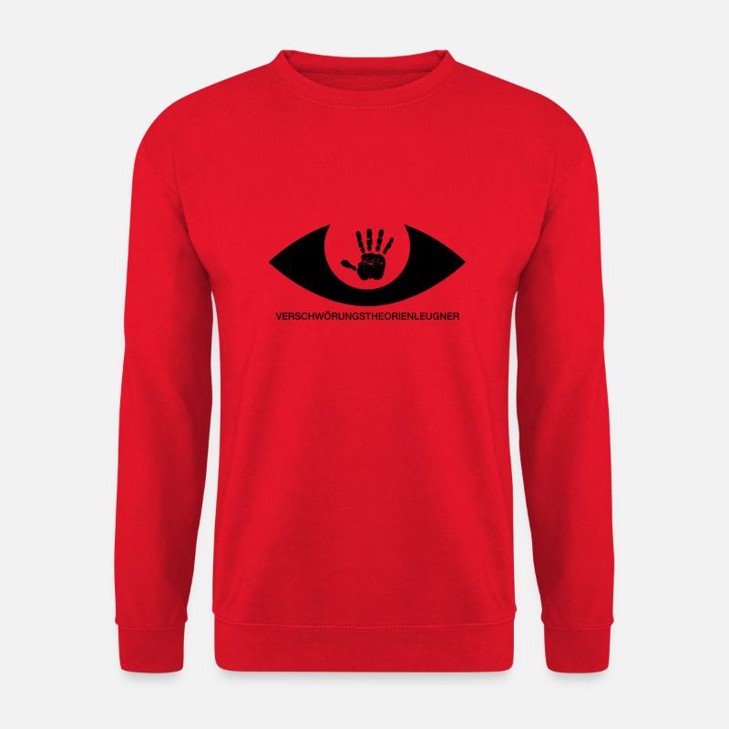 VERSCHWÖRUNGSTHEORIENLEUGNER - Unisex Pullover - Rot