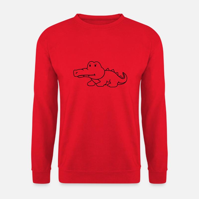 krokodil - Unisex Pullover - Rot