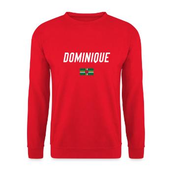 dominique - Sweat-shirt Unisexe - rouge - Devant - Alina (178cm) & Michal (187cm)