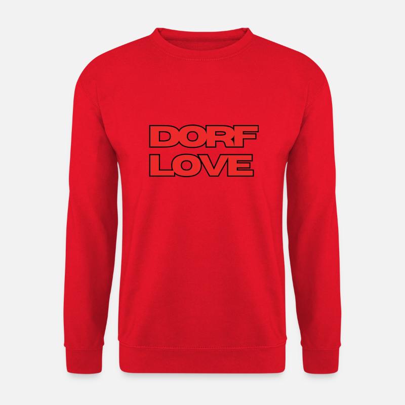 Dorflove2 1 - Unisex Pullover - Rot
