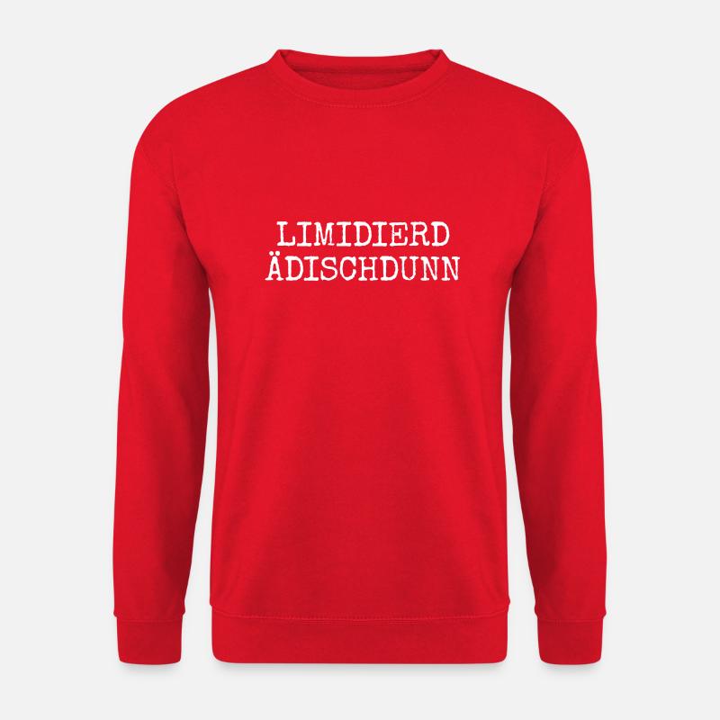 Limidierd Ädischdunn - Pfälzische Edition Pfälzer - Unisex Pullover - Rot