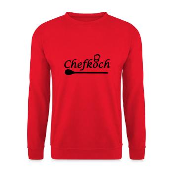 Chefkoch - Unisex Pullover - Rot - Vorne - Alina (178cm) & Michal (187cm)