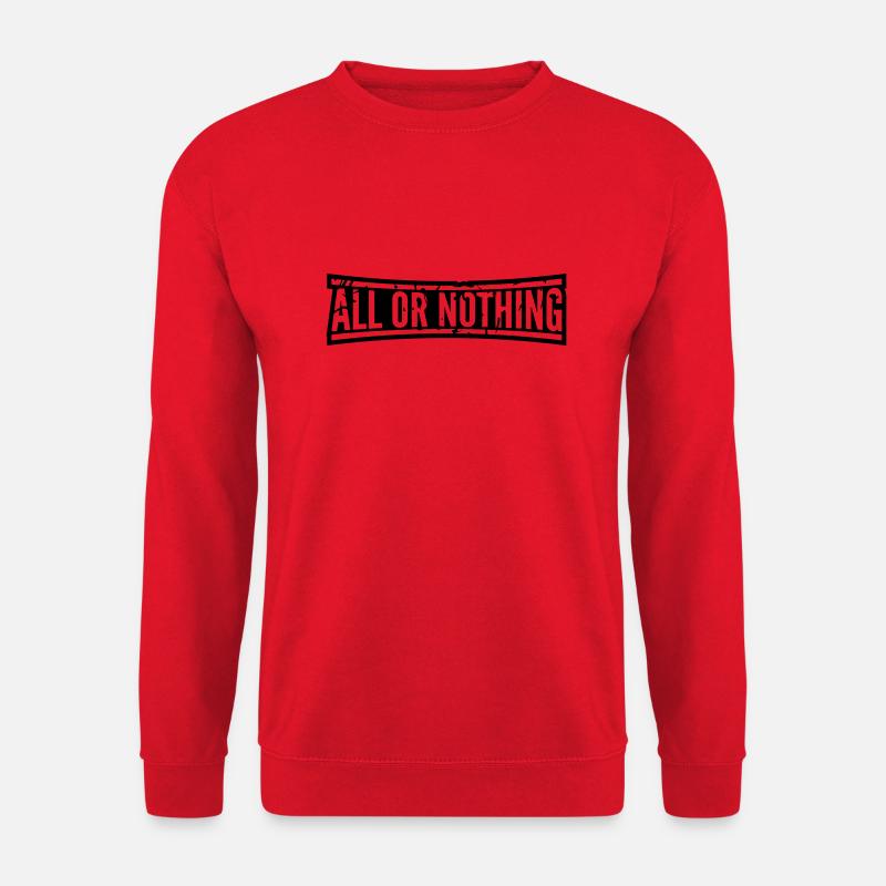all_or_nothing_cool_eu1 - Unisex Pullover - Rot