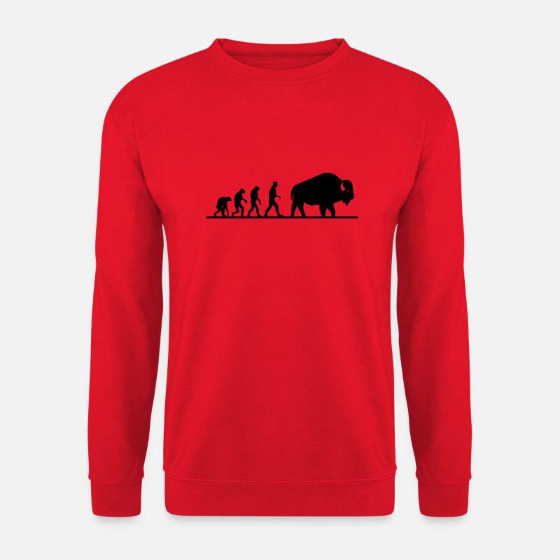 büffel evolution - Unisex Pullover - Rot