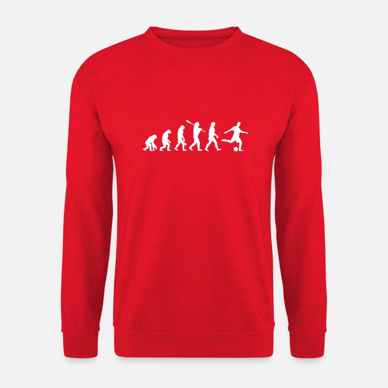 Fussball Evolution - Unisex Pullover - Rot