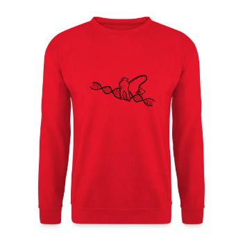 Hameçons Pêche Pêche Pêche Pêche Pêche - Sweat-shirt Unisexe - rouge - Devant - Alina (178cm) & Michal (187cm)