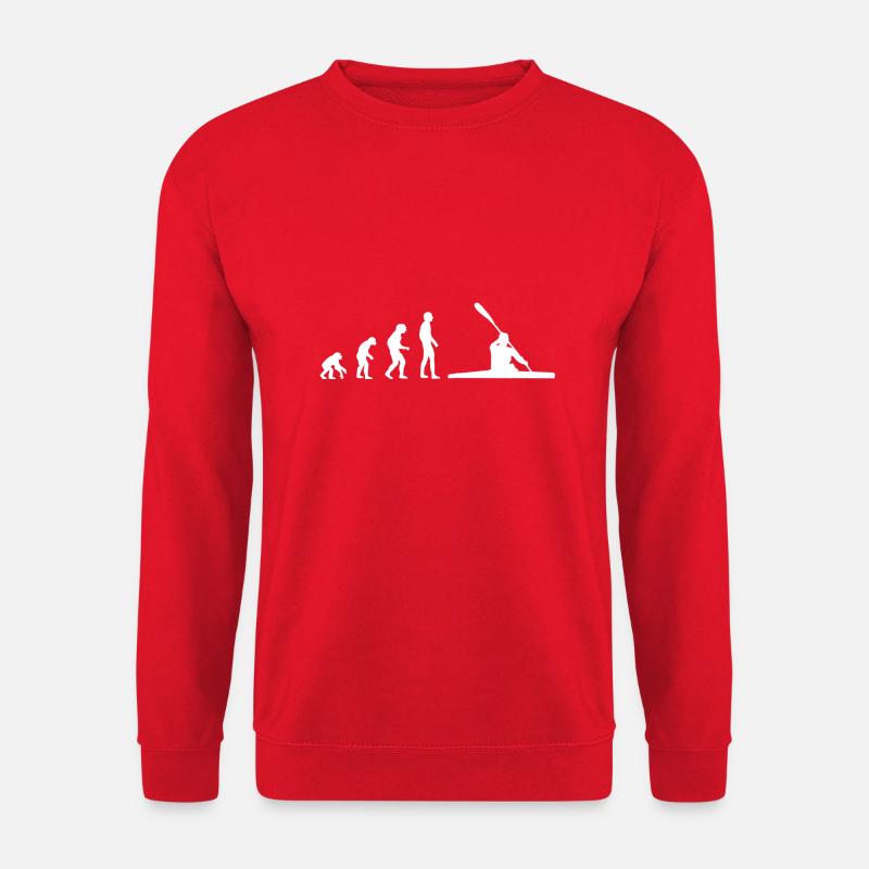 Canoë Evolution blanc - Sweat-shirt Unisexe - rouge