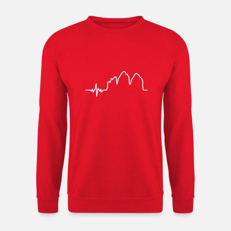 Drei Zinnen Herz - Unisex Pullover - Rot
