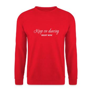 Dancing Dance Music - Unisex Pullover - Rot - Vorne - Alina (178cm) & Michal (187cm)