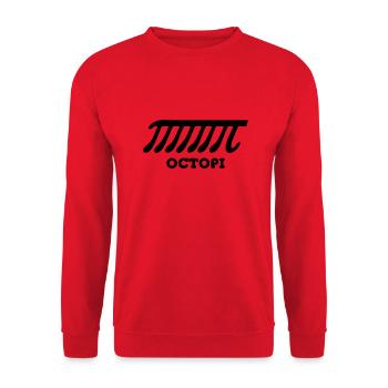 Octopi (PI) - Unisex Pullover - Rot - Vorne - Alina (178cm) & Michal (187cm)