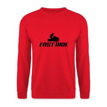 snowmobile2 - Sweat-shirt Unisexe - rouge - Devant - Alina (178cm) & Michal (187cm)
