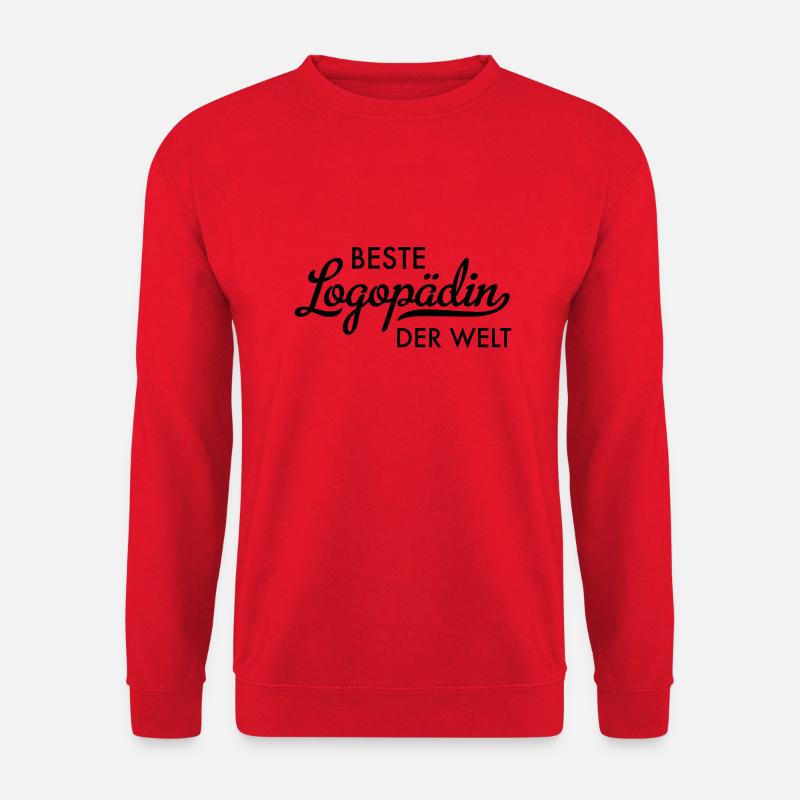 Beste Logopädin der Welt - Unisex Pullover - Rot