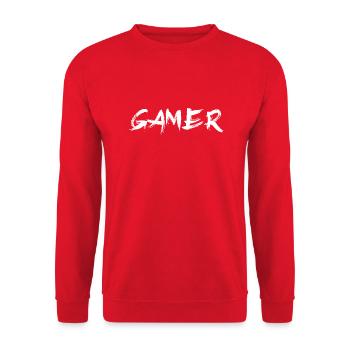 Gamer - Sweat-shirt Unisexe - rouge - Devant - Alina (178cm) & Michal (187cm)