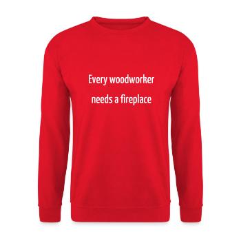 Funny Carpenter Carpenter Funny Tshirts Geek - Unisex Sweatshirt - red - Front - Alina (178cm) & Michal (187cm)