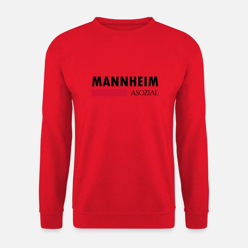 Mannheim Monnem Mannheimat - Unisex Sweatshirt - red