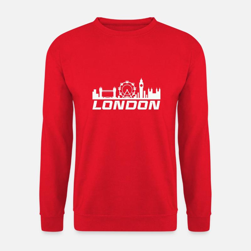 london skyline - Unisex Pullover - Rot