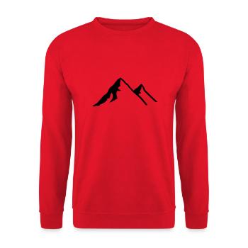 Escalade, corde, les noeuds, la montagne, la - Sweat-shirt Unisexe - rouge - Devant - Alina (178cm) & Michal (187cm)