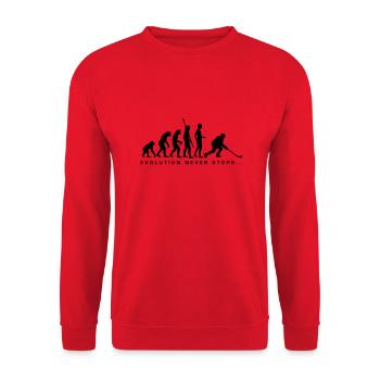 evolution_eishockey_b - Sweat-shirt Unisexe - rouge - Devant - Alina (178cm) & Michal (187cm)