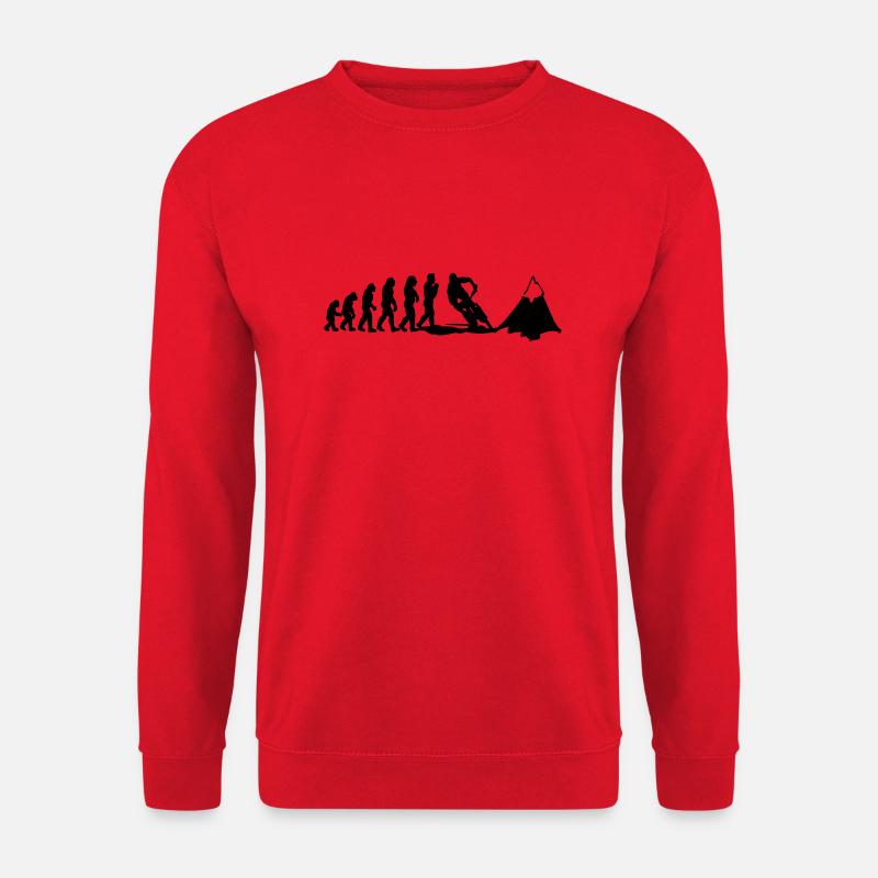 mountainbike evolution - Unisex Pullover - Rot