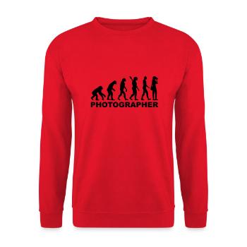 Photographer - Unisex Sweatshirt - red - Front - Alina (178cm) & Michal (187cm)