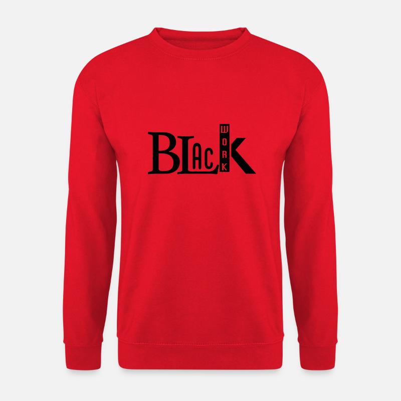 black work - Unisex Pullover - Rot