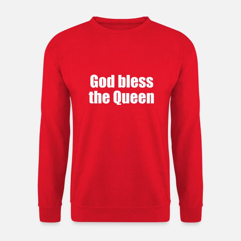 god bless the queen - Unisex Pullover - Rot
