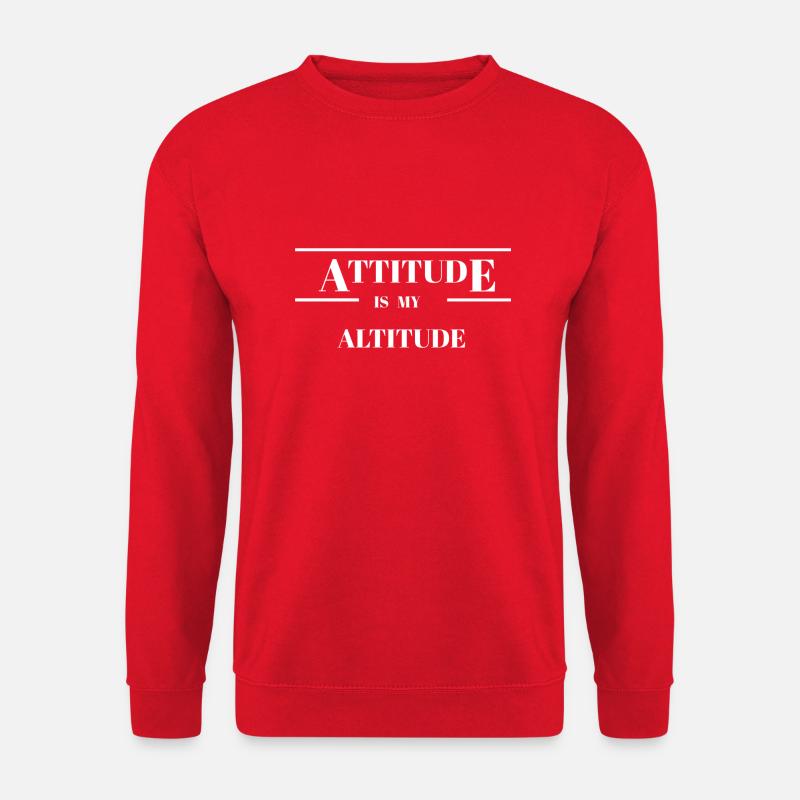 Attitude Is My Altitude - Unisex Sweatshirt - red