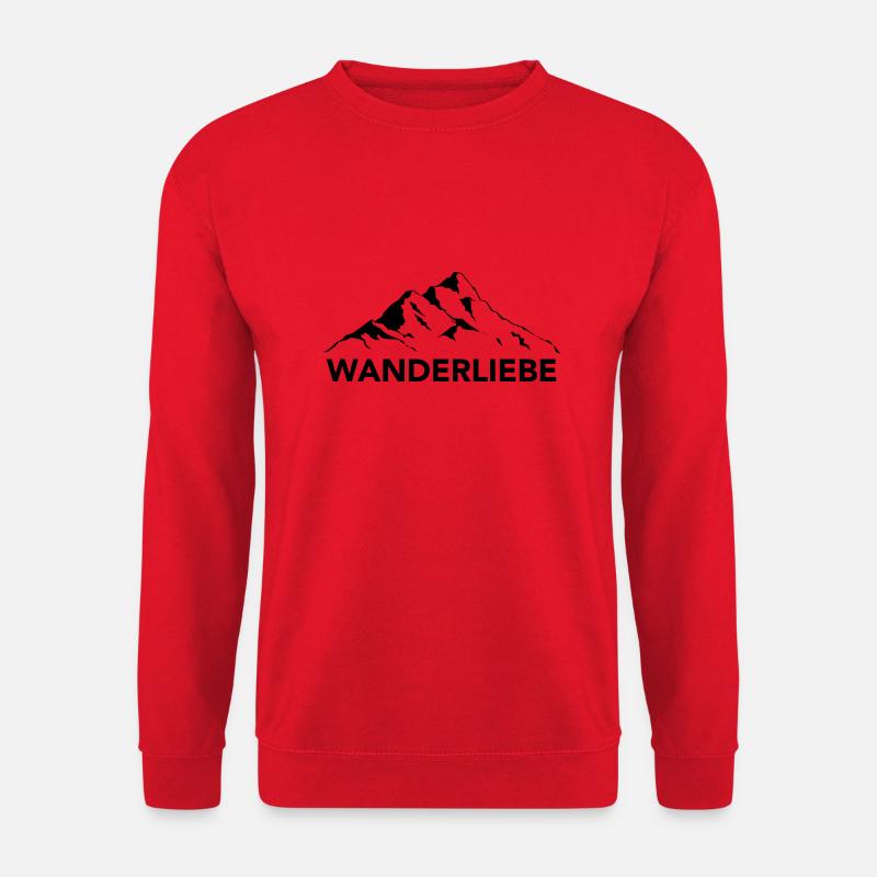 Wanderliebe - (3) - Unisex Pullover - Rot