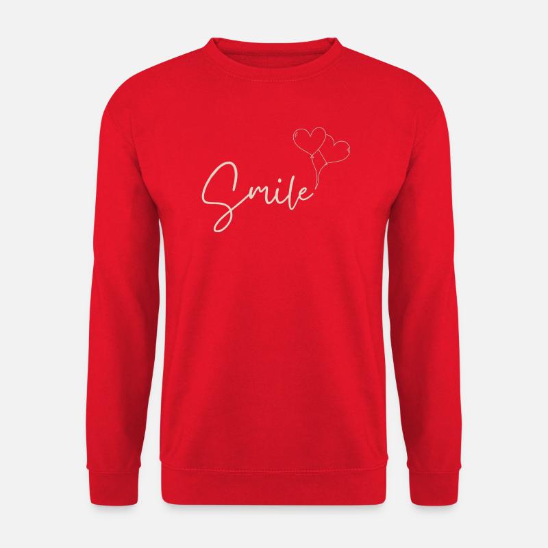 Lächeln - Unisex Pullover - Rot