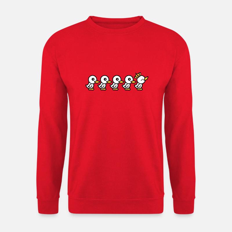 anfuehrer koenig krone koenigin prinzessin prinz a - Unisex Pullover - Rot