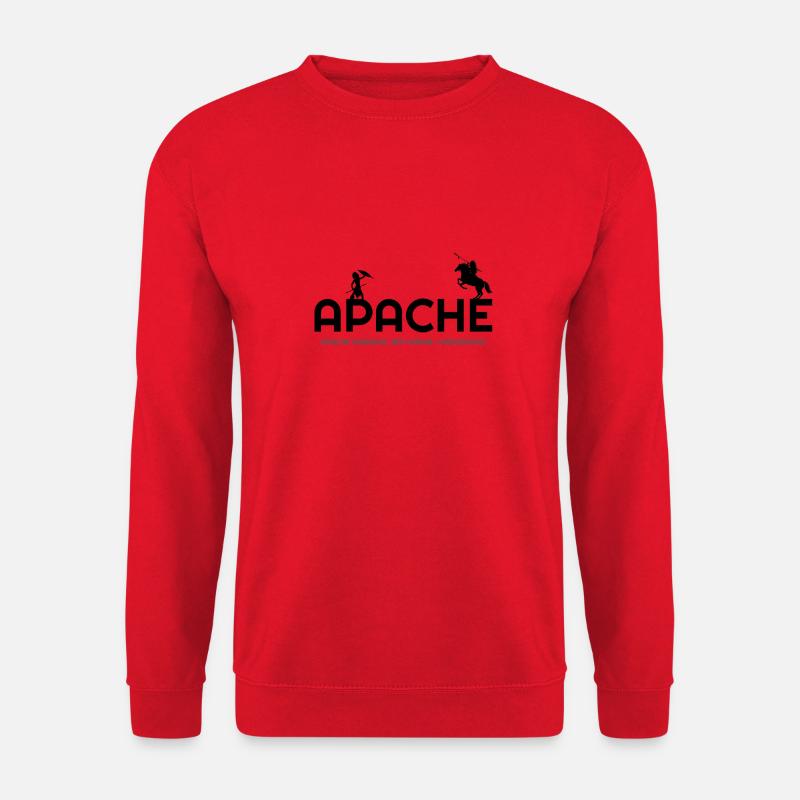 Alles über Apache, Apache Indian, Apache hoodies, A - Unisex Pullover - Rot