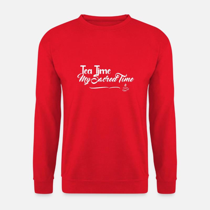 Tea Time und Hapiness Design - Unisex Pullover - Rot