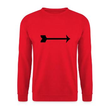 Arrow - Unisex Pullover - Rot - Vorne - Alina (178cm) & Michal (187cm)