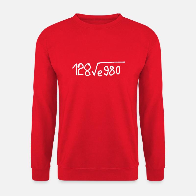 I love you / 128ve980 - Unisex Pullover - Rot