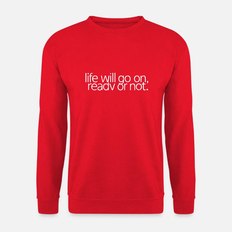 LEBEN - Unisex Pullover - Rot