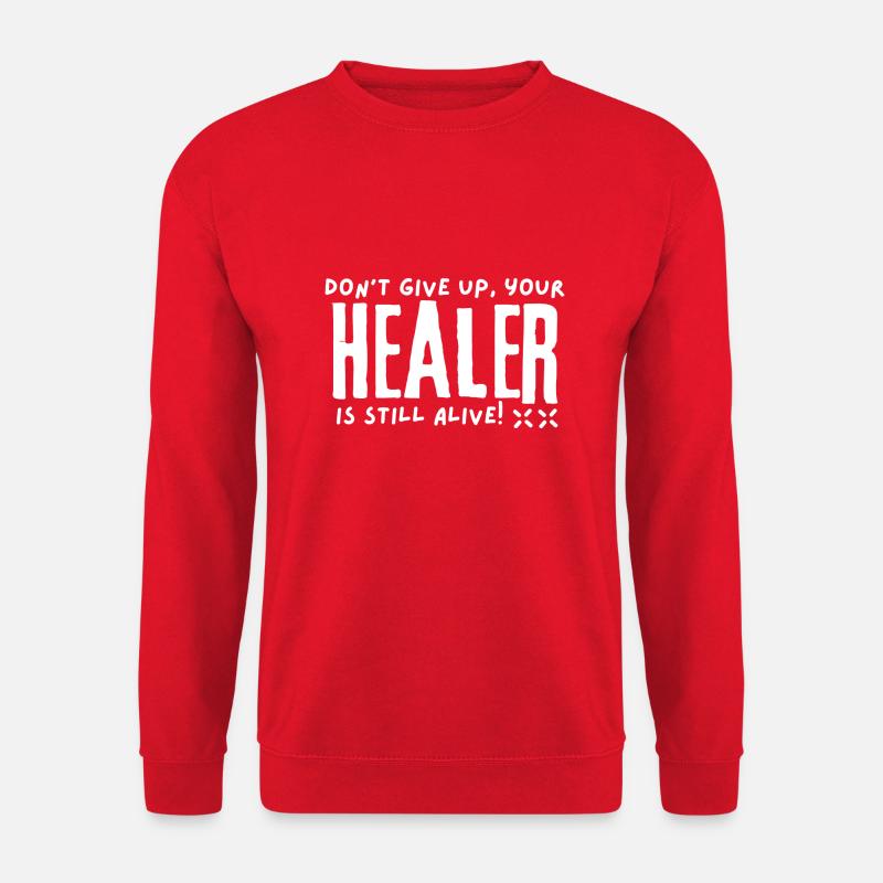 Gamer Heiler Spruch - Unisex Pullover - Rot