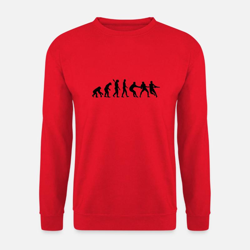 Evolution tug of war - Unisex Sweatshirt - red