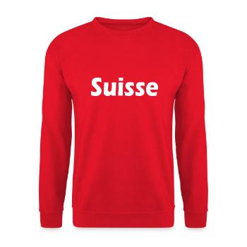 Suisse - Unisex Pullover - Rot - Vorne - Alina (178cm) & Michal (187cm)